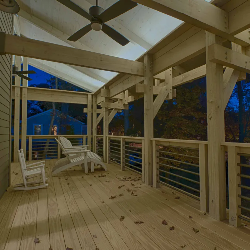 a room with a wood floor and a wood floor with a wood floor
