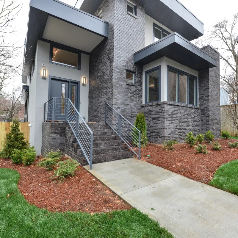 a house with a staircase