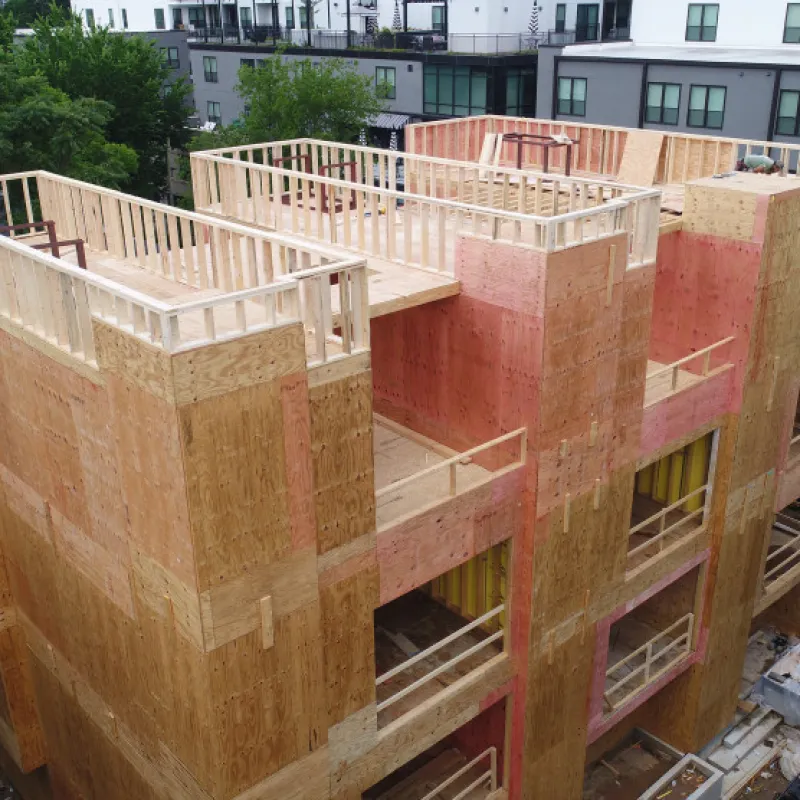 a house being built