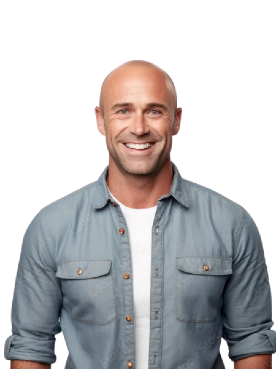 a man smiling for the camera