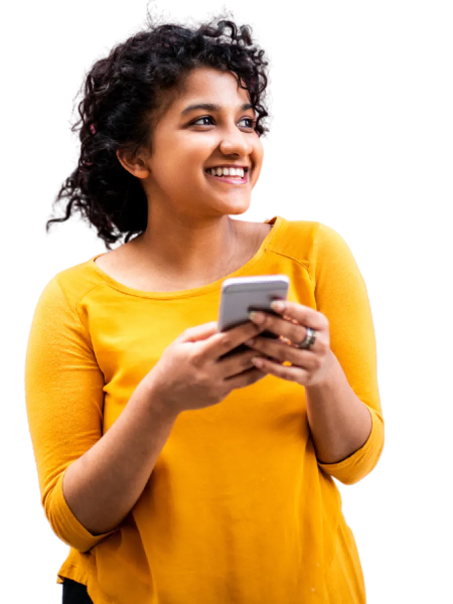 a person holding a phone