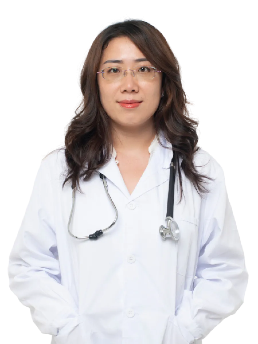 a doctor with a stethoscope around her neck