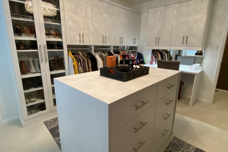 elegant master closet