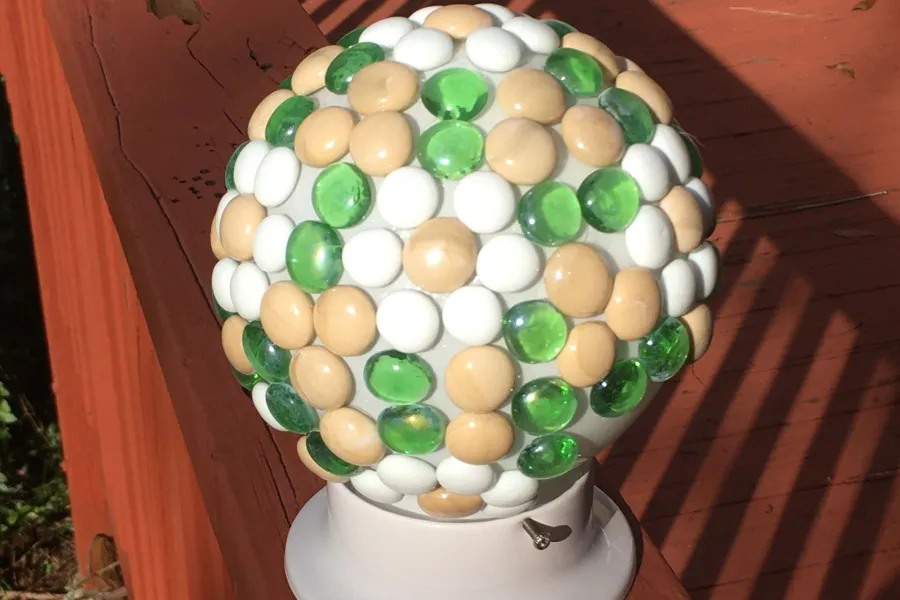 a garden gazing globe