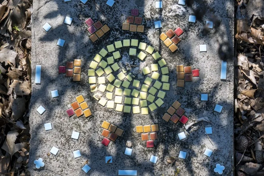 a garden stepping stone