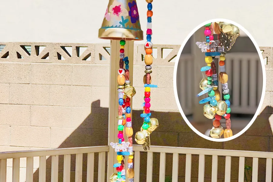 Flower pot wind chime
