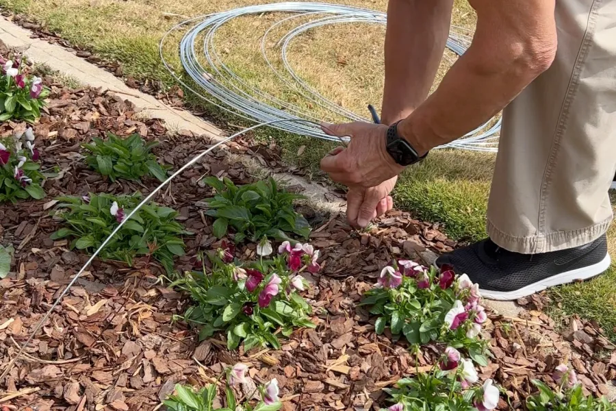 a man holding a tennis racket