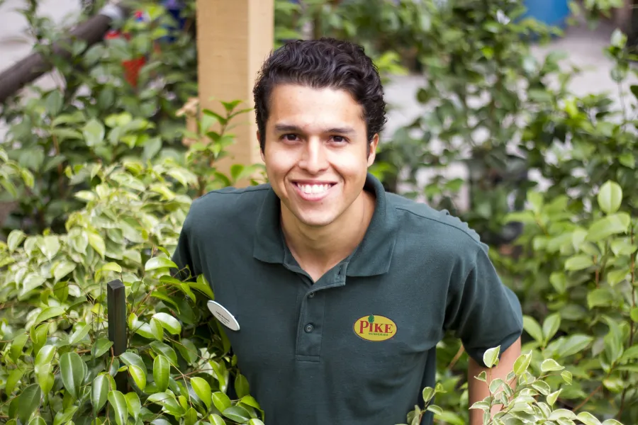 a man standing in front of a tree