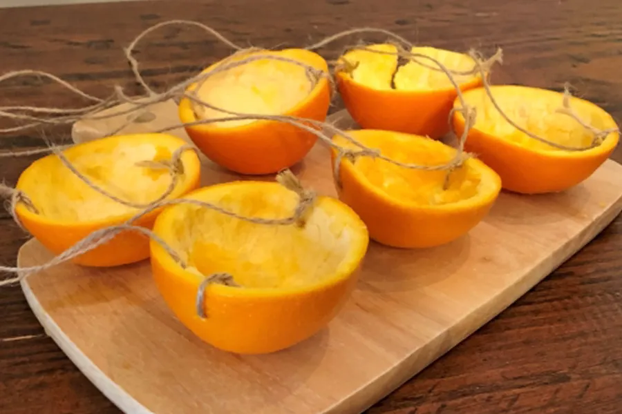 oranges with twine
