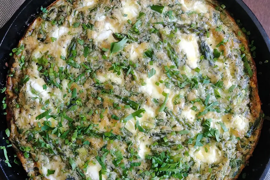 goat cheese frittata