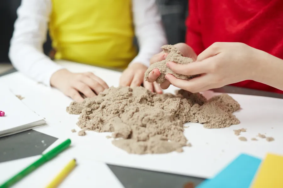 healthy kinetic sand craft