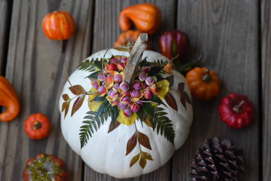 decorated pumpkin