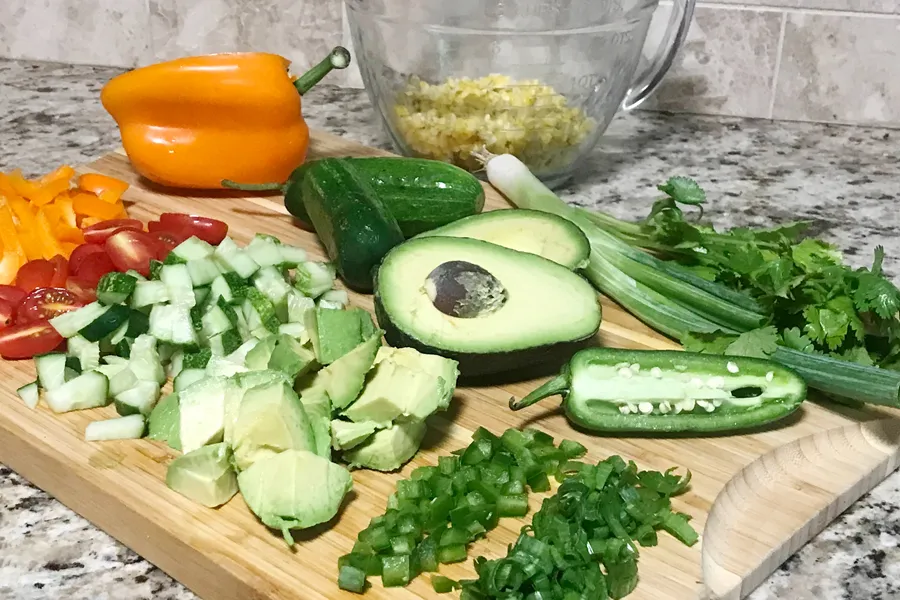 Ingredients for Roasted Corn salad