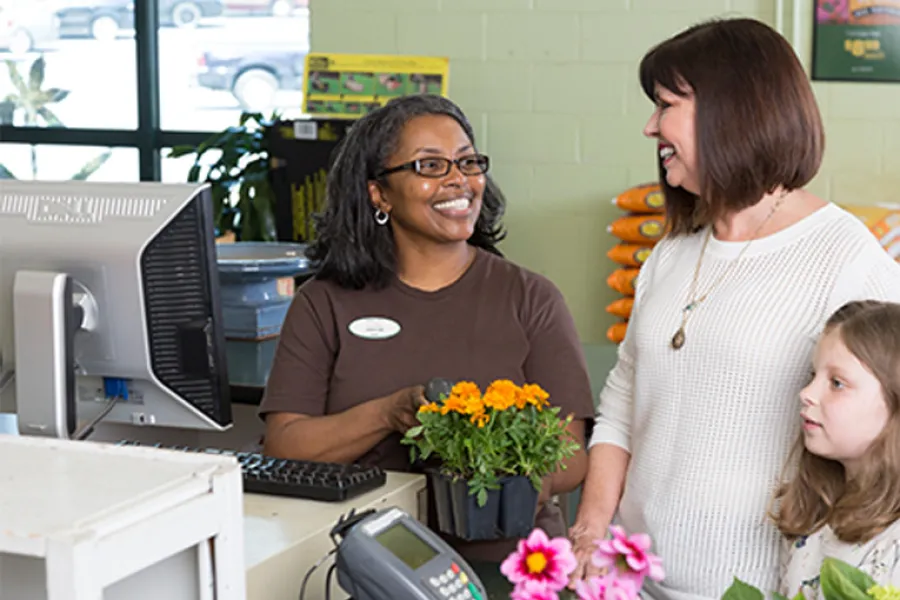 pike associate with happy customer