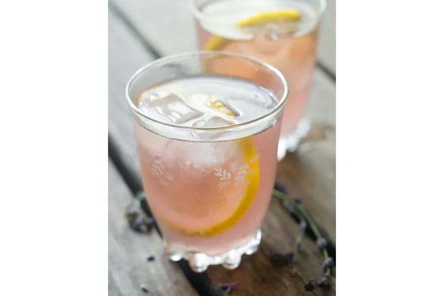 a glass of derby day cocktail