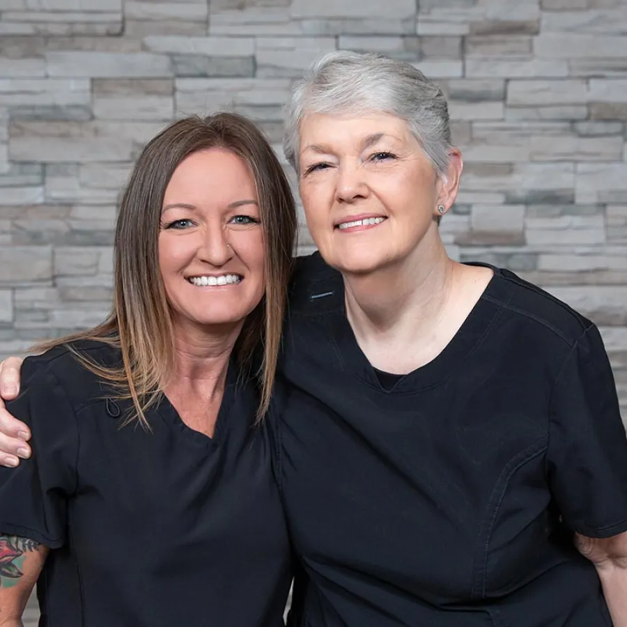 a person smiling for the camera