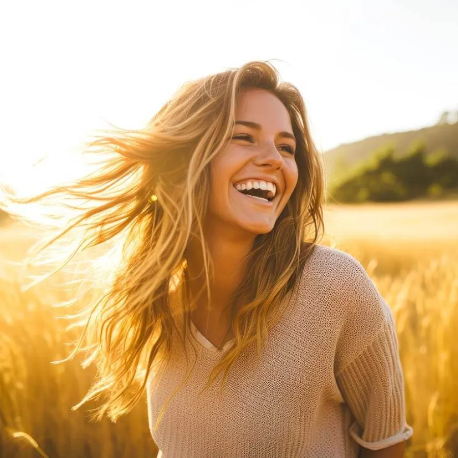 a woman smiling for the camera