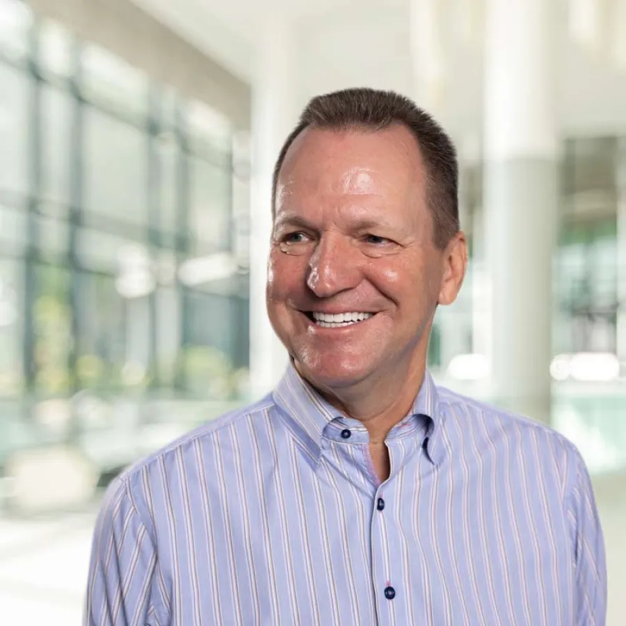 a man smiling for the camera