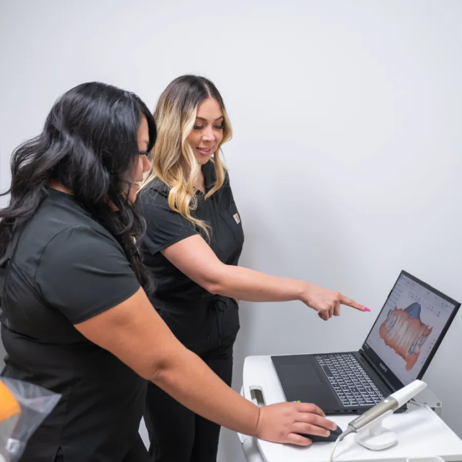 a person wearing glasses