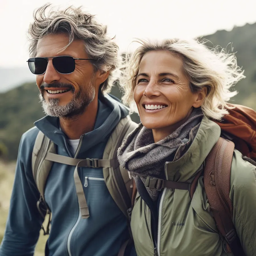 a person smiling for the camera