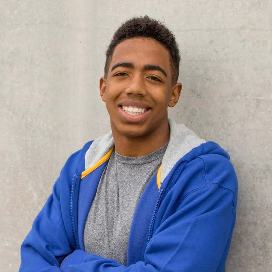 a person smiling for the camera