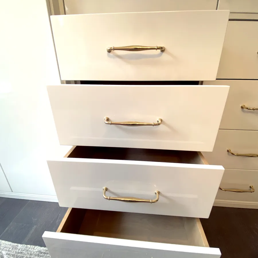 a white file cabinet