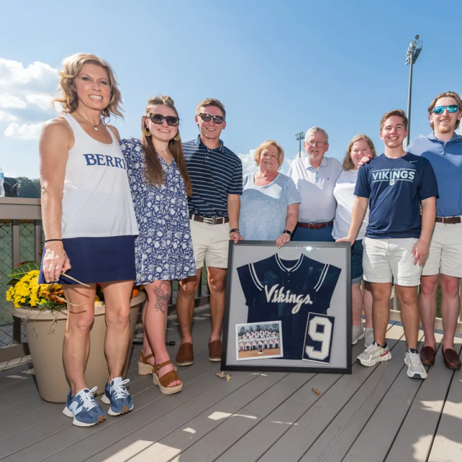 a group of people posing for a photo