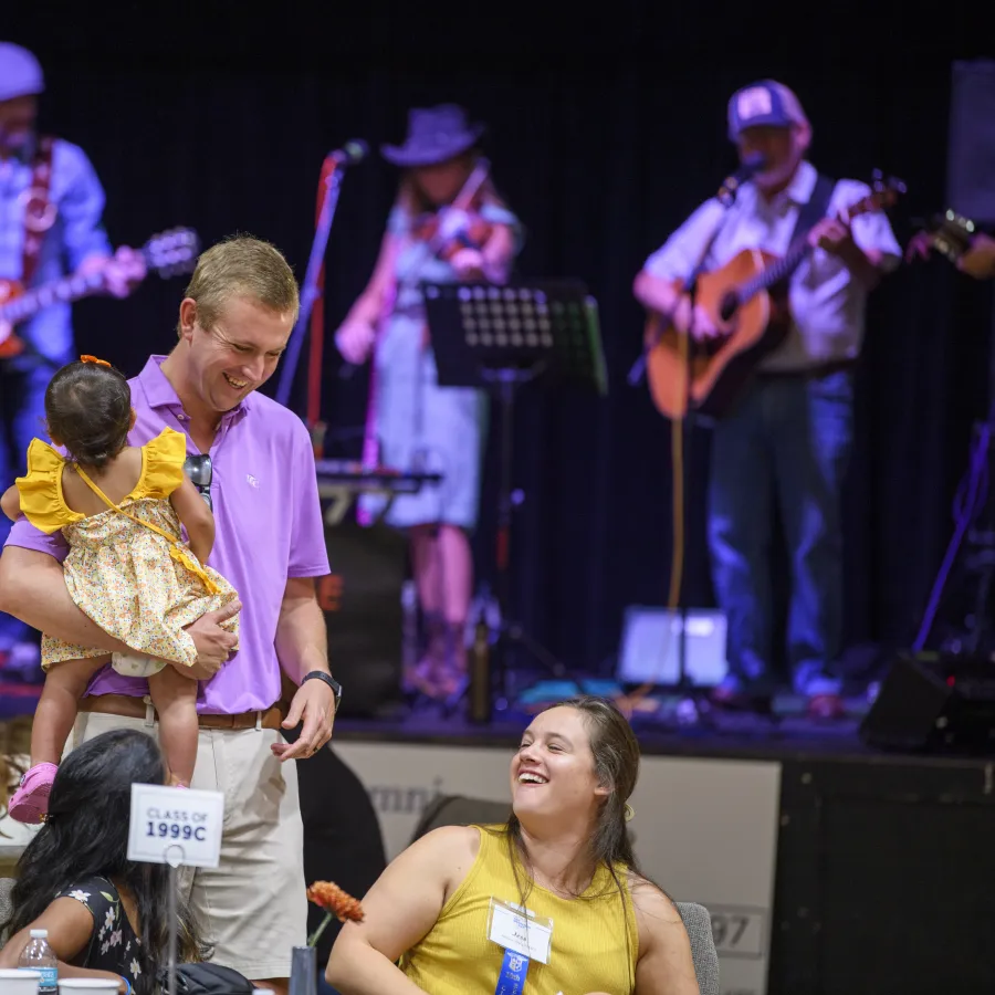 a group of people on a stage