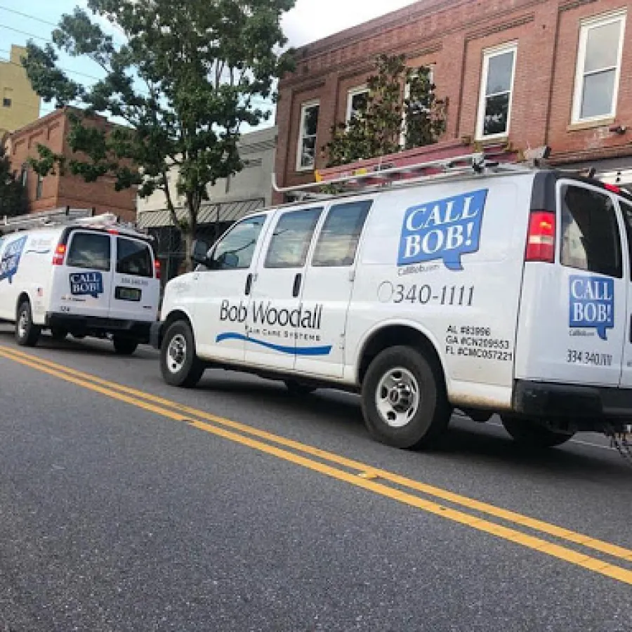 a white van on the street