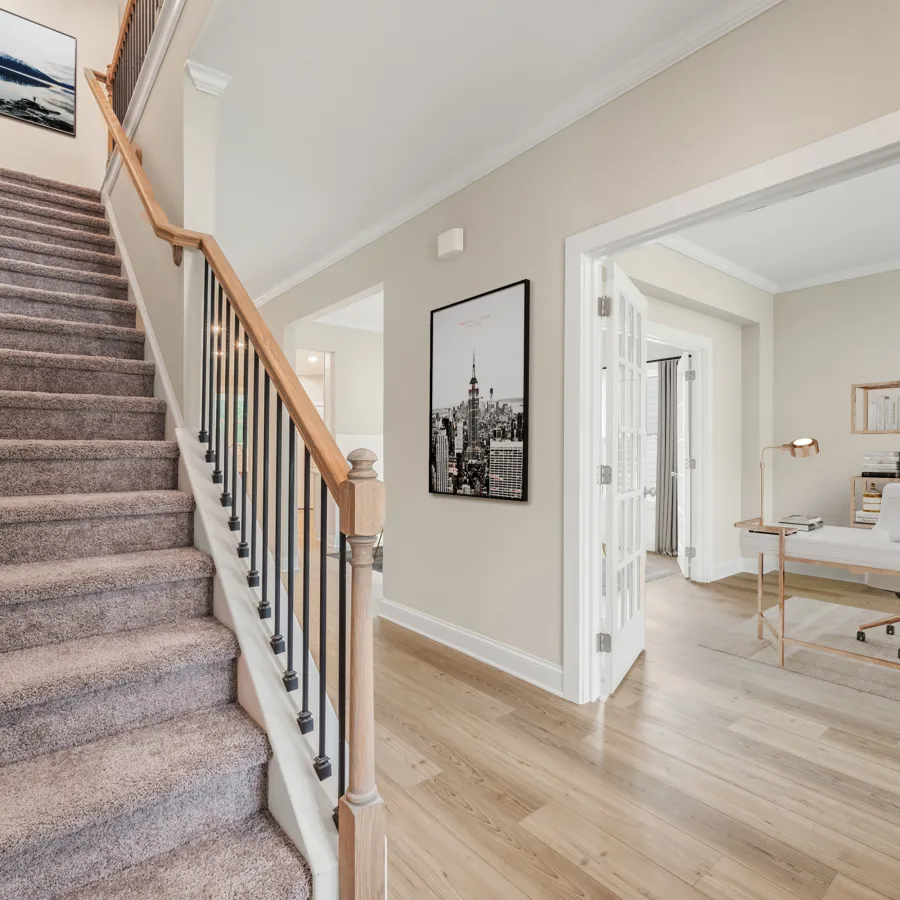 a staircase in a house
