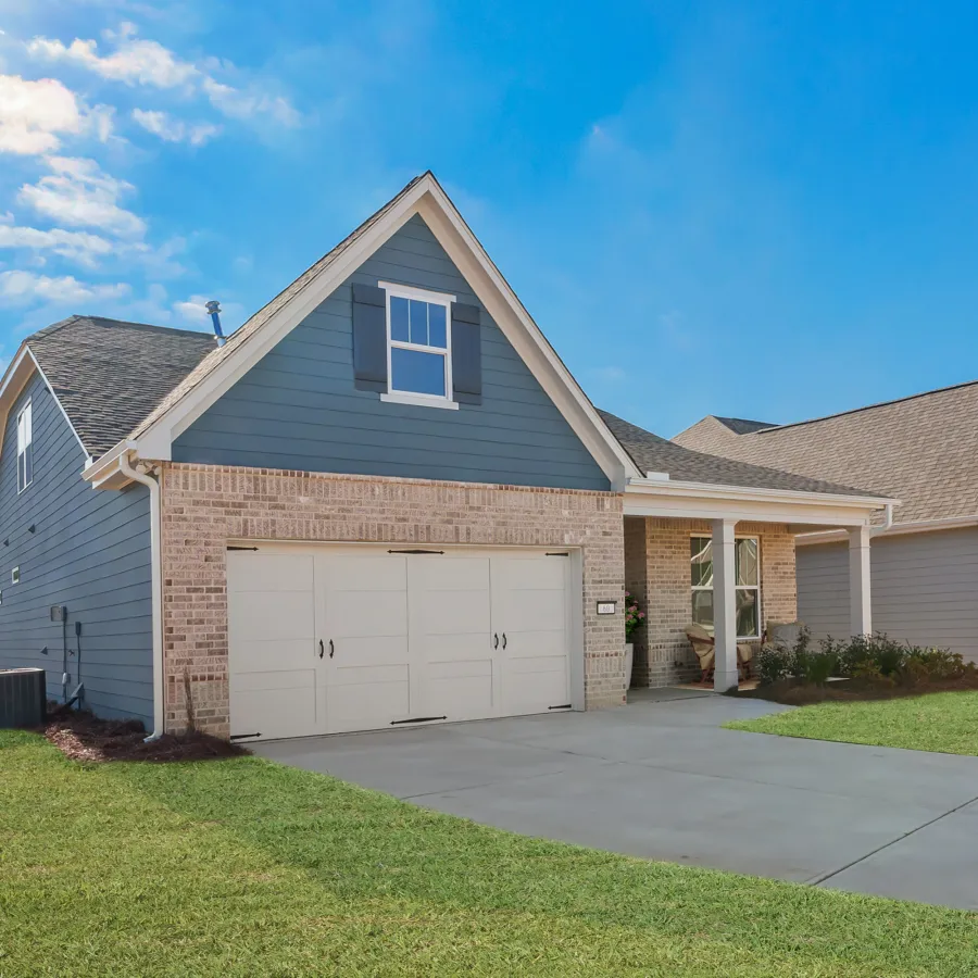 a house with a garage