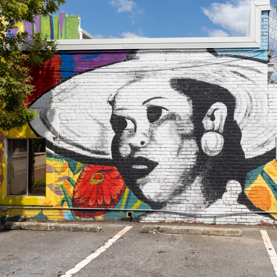 a wall with graffiti