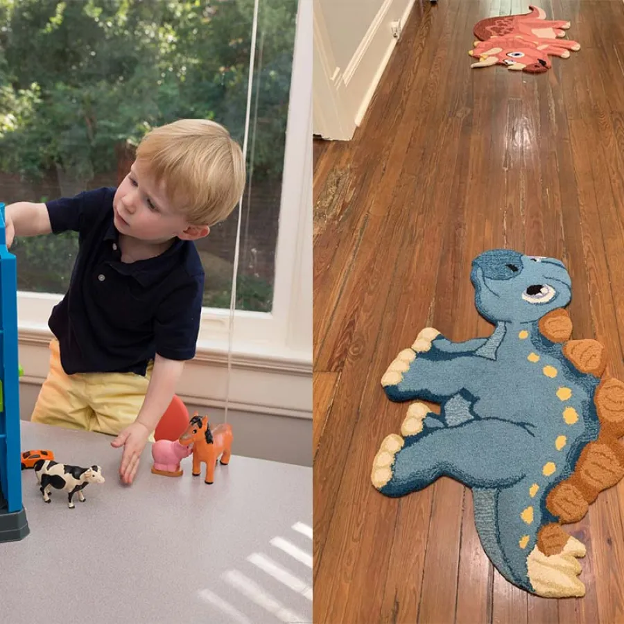 a child playing with toys