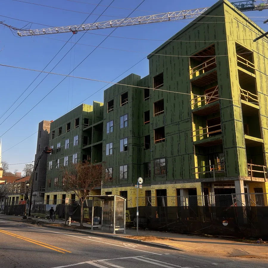 Essayon Construction Group wood framing The Simpson West Historic Vine City Atlanta GA