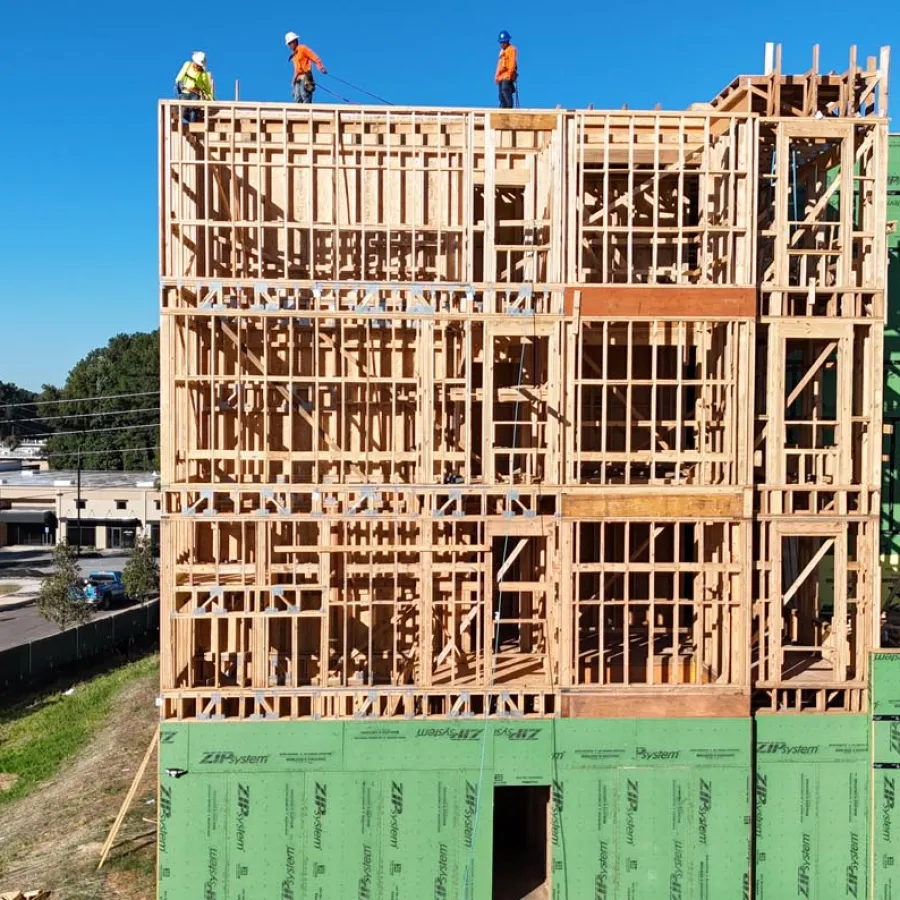 a building being built