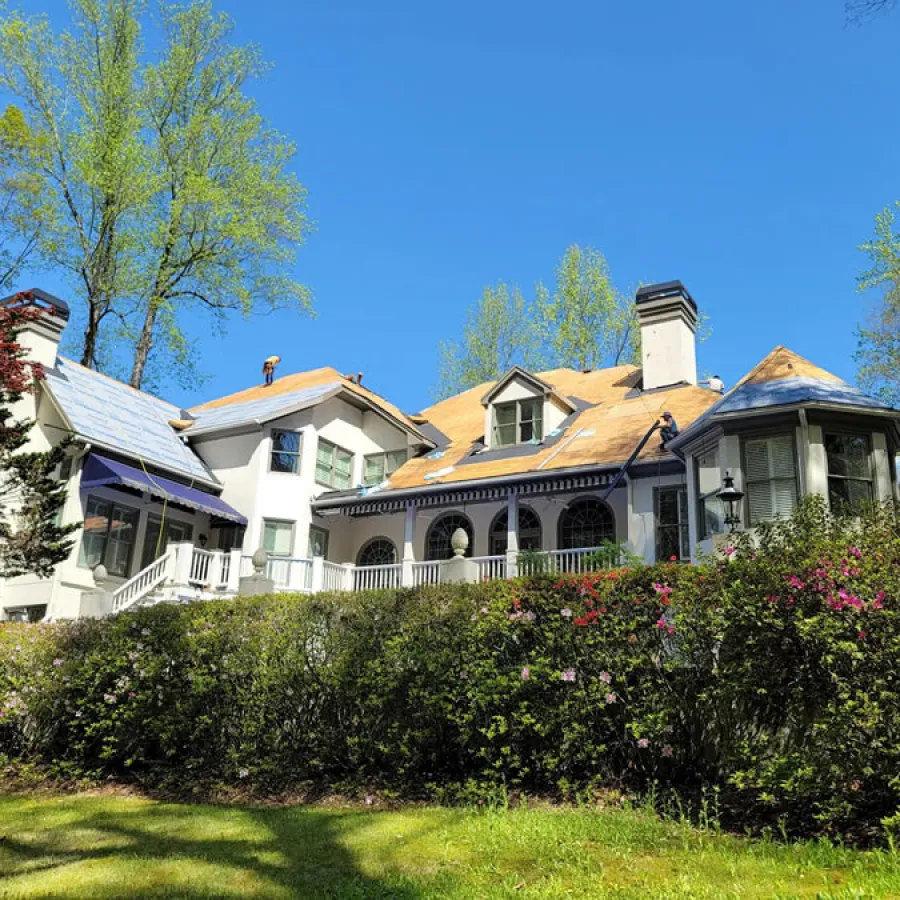 a large house with a large front yard