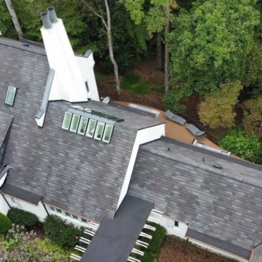 a house with a white steeple