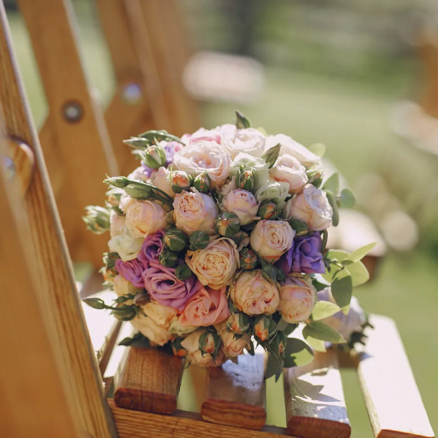 a bouquet of flowers
