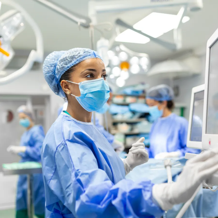 a group of surgeons in a room