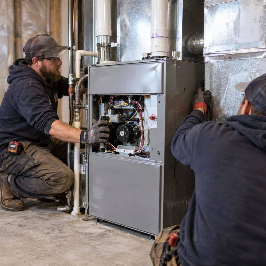 New residential heating system providing consistent winter comfort for a property in Hiram, GA