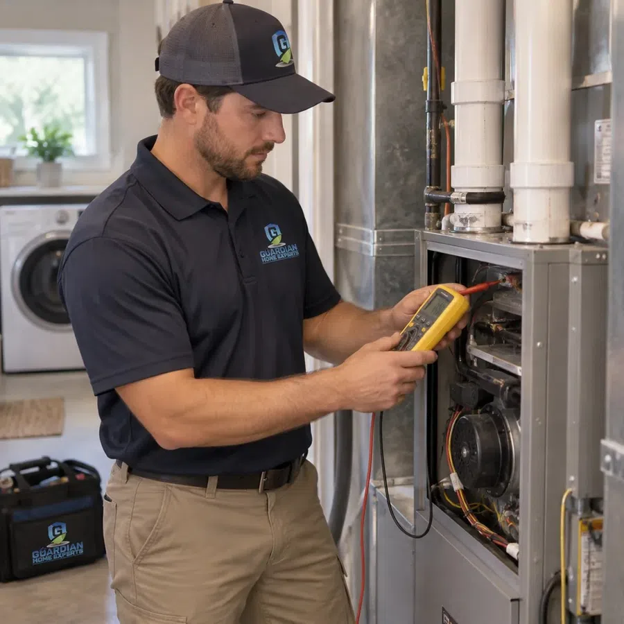 Residential furnace providing consistent heating and winter comfort in Kennesaw, GA
