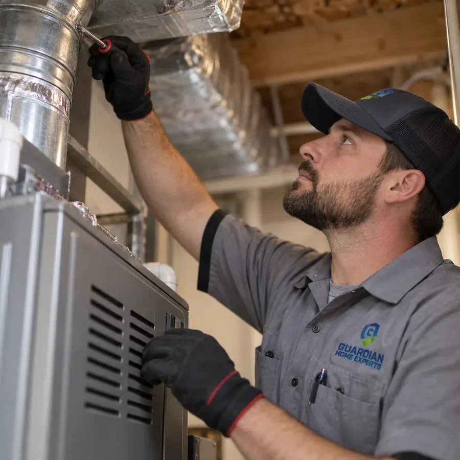 Residential heating system maintaining comfortable indoor temperatures during colder weather in Cartersville, GA