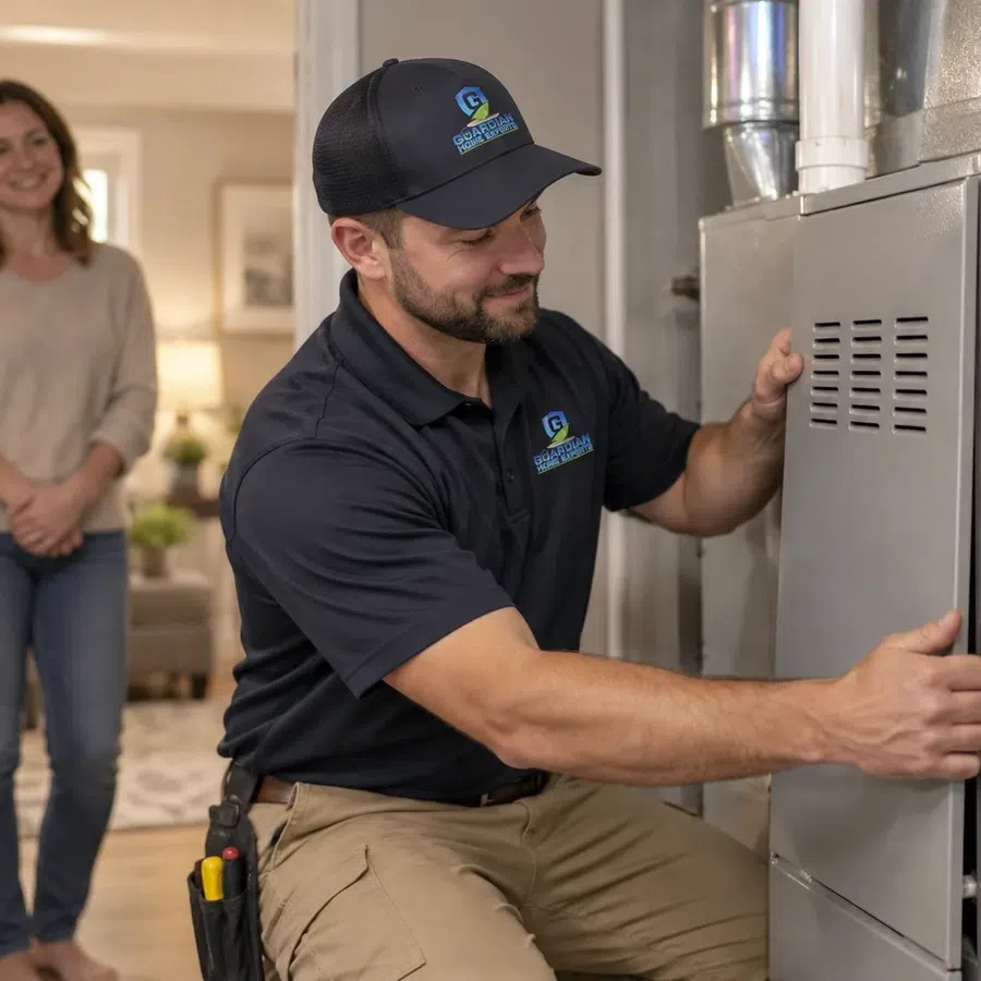 Residential furnace providing dependable heating and winter comfort in Adairsville, GA