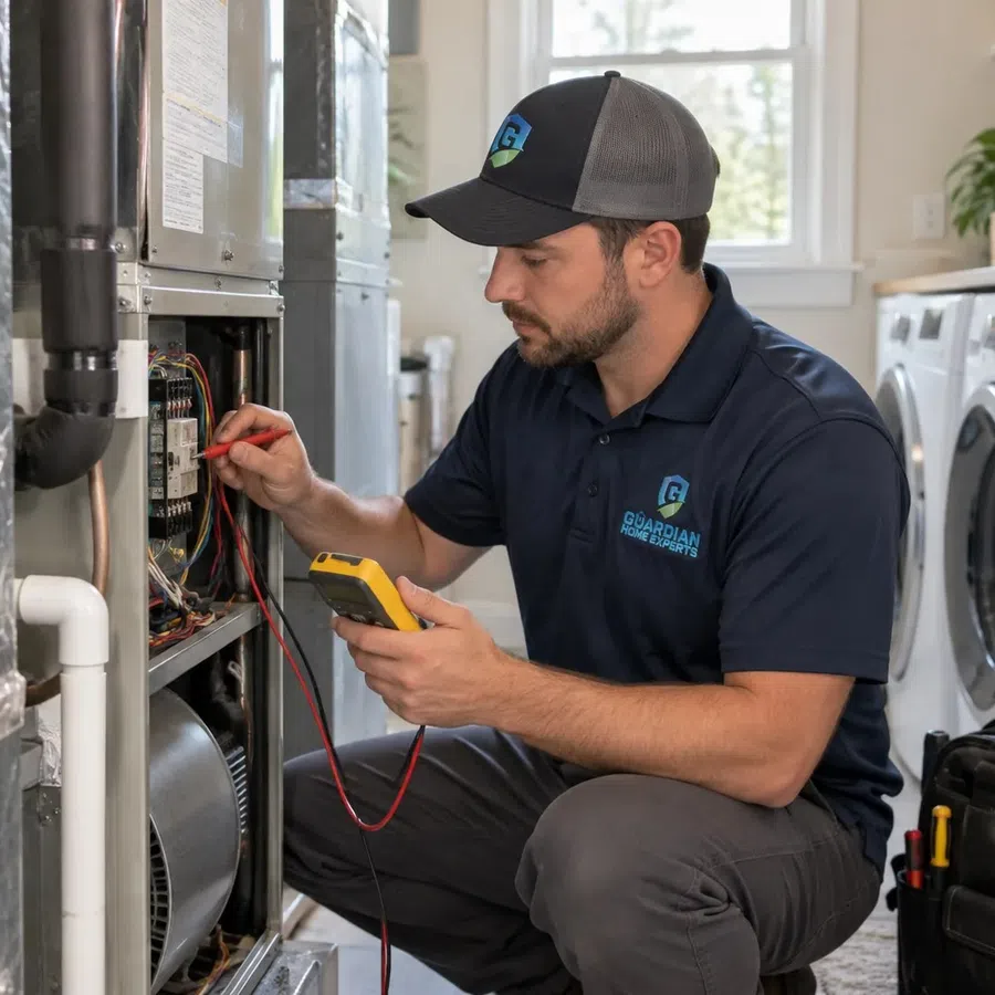 Residential heat pump system providing year-round heating and cooling comfort in Marietta, GA