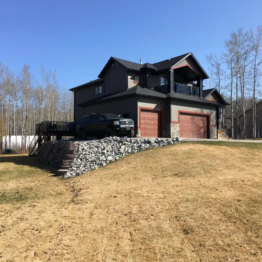 a house with a large yard