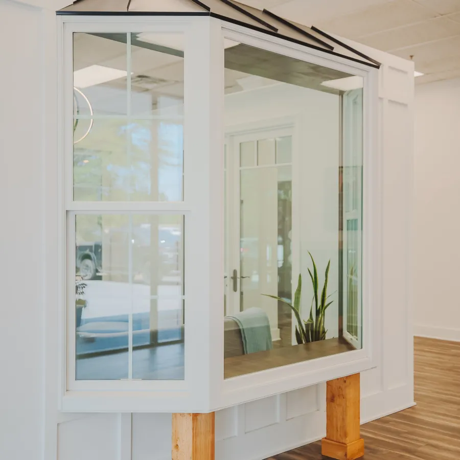 Bay window display at the North Georgia Replacement Windows Showroom