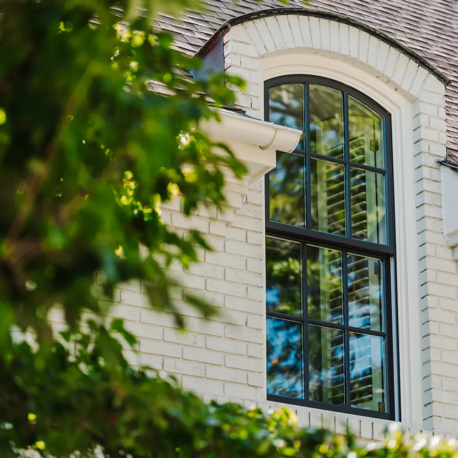 arched dormer window in a home