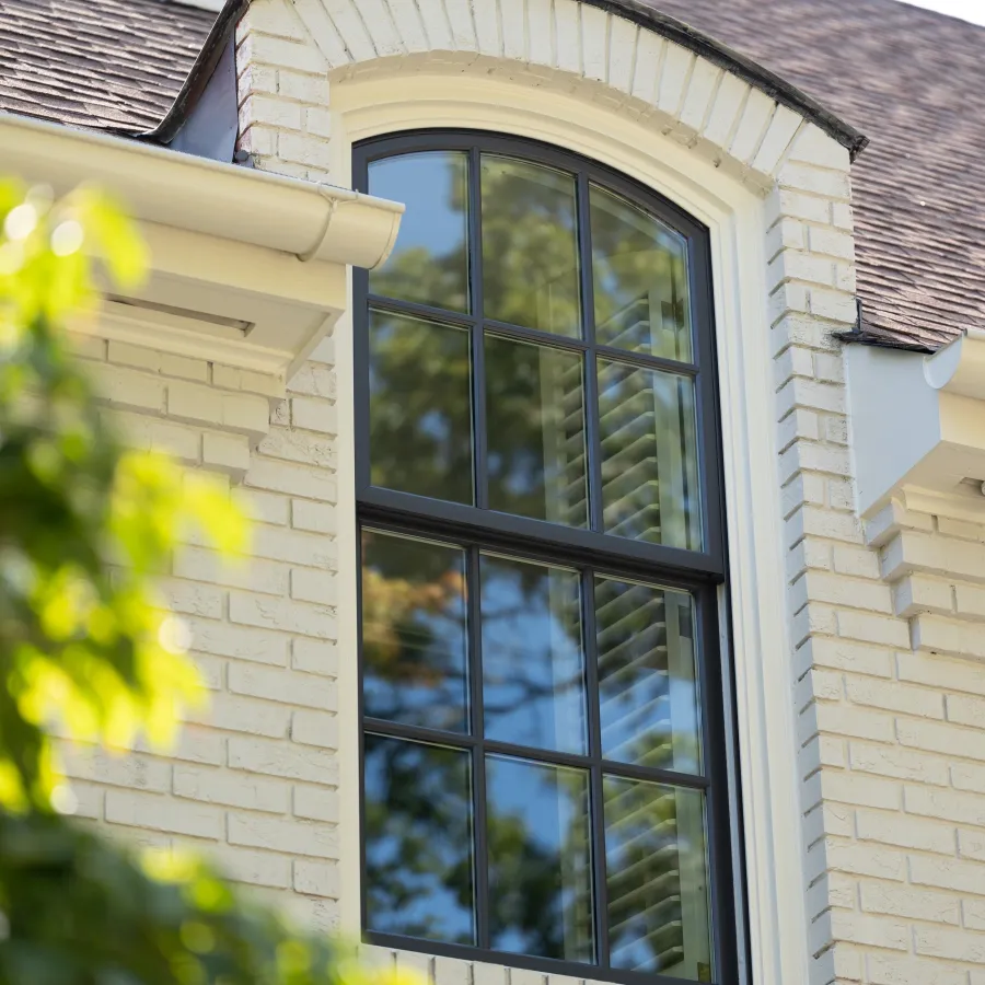 a window in a building