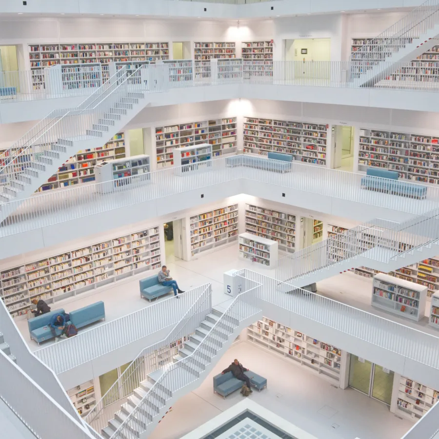 a high angle view of a building