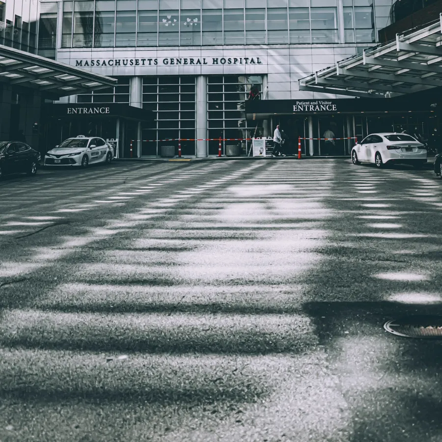 a wet parking lot